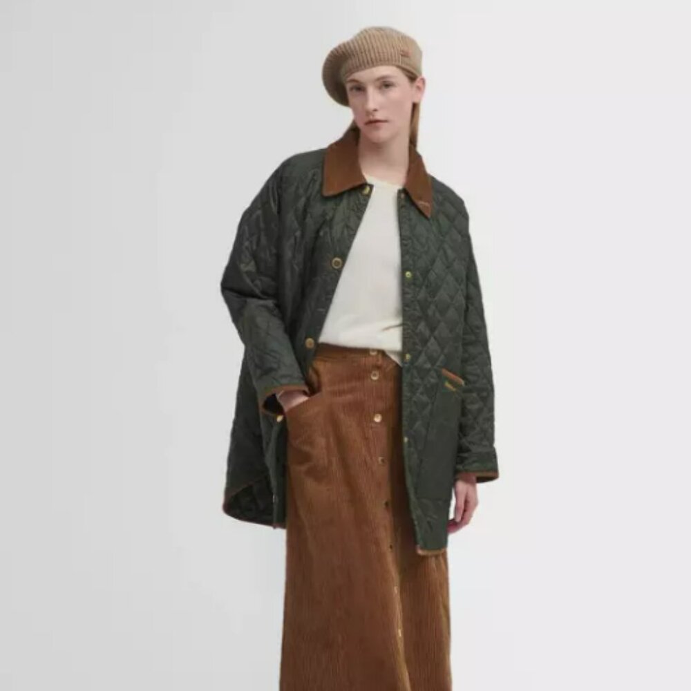 Barbour 30th Anniversary Modern Liddesdale -Olive/Clas MSRP$430 BRITISH ELEGANCE